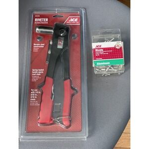 NEW ACE Riveter - 1/8", 3/16" & 5/32"‎ rivets, Adjustable heads,